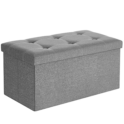 Songmics 21-Gallon Folding Storage Ottoman Bench: $28.41 Songmics 21-Gallon Folding Storage Ottoman Bench: $28.41