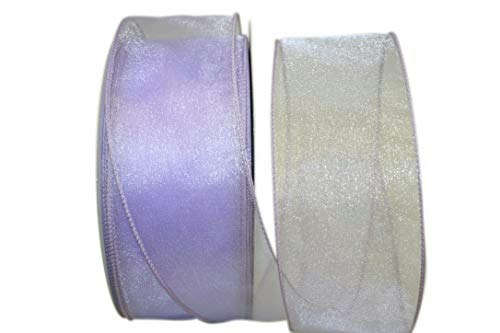 Reliant Ribbon 2-1/2-Inch x 50-Yard Sheer Wired Edge Ribbon: $10.21