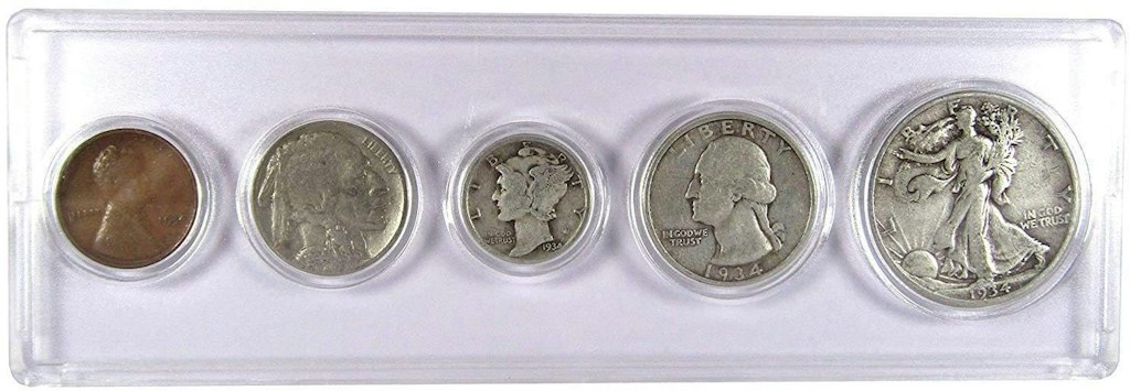 1934-1964 5-Coin Gift Sets: $55 1934-1964 5-Coin Gift Sets: $55