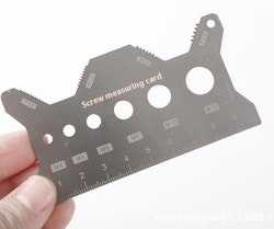 Stainless Steel Screw Measure Gauge: 69 cents + free shipping w/ $25