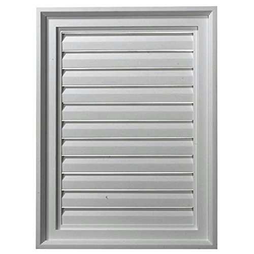Ekena Millwork 18-inch x 12-inch Rectangular Urethane Gable Vent Louver: $95.30