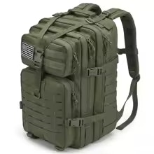 45L Tactical Molle Hiking Backpack (Khaki): $18