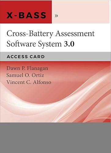 Cross-Battery Assessment Software System 3.0 Access Card: $68.48 Cross-Battery Assessment Software System 3.0 Access Card: $68.48