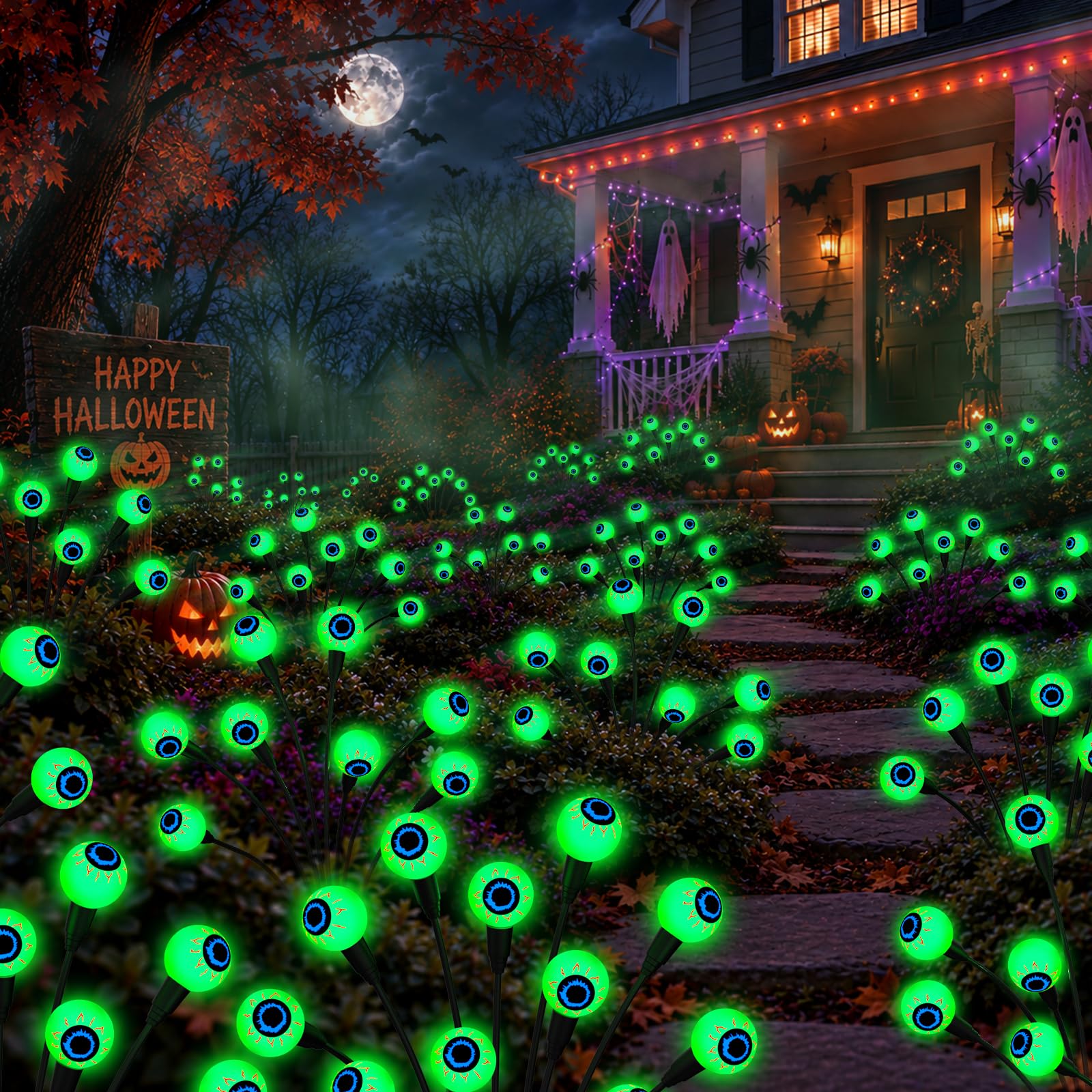 48 LED Solar Eyeball Lights 6-Pack