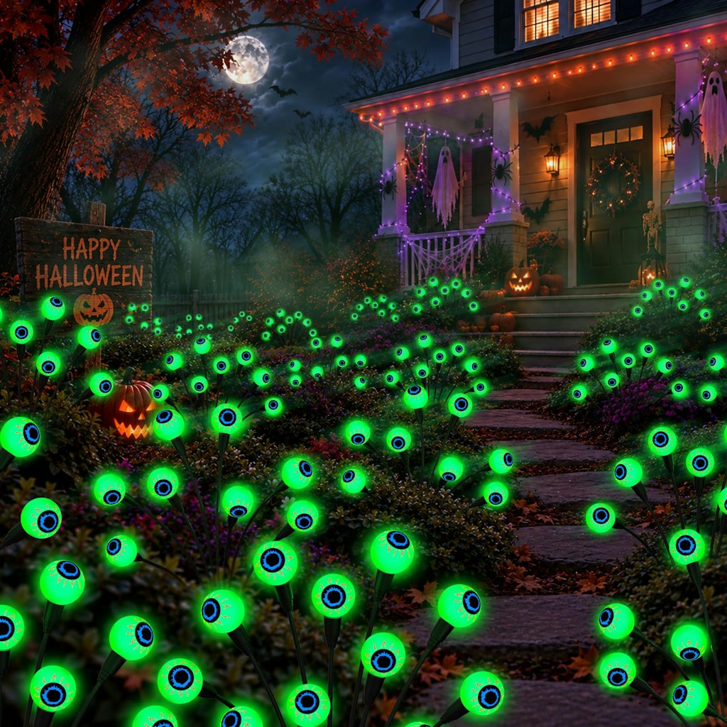 48 LED Solar Eyeball Lights 6-Pack: $36 w/ Prime