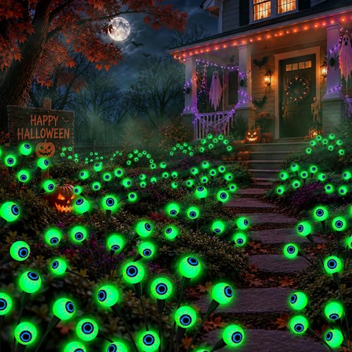 48 LED Solar Eyeball Lights 6-Pack for $36 w/ Prime + free shipping