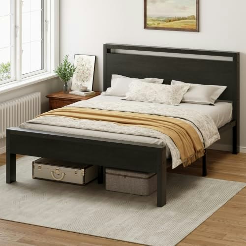 Sweetcrispy 14-Inch Queen Bed Frame with Wood Headboard: $99.95 Sweetcrispy 14-Inch Queen Bed Frame with Wood Headboard: $99.95