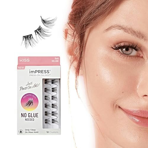 Kiss Impress Press-On Self-Adhesive Eyelashes 12-Pack: $5.39 Kiss Impress Press-On Self-Adhesive Eyelashes 12-Pack: $5.39