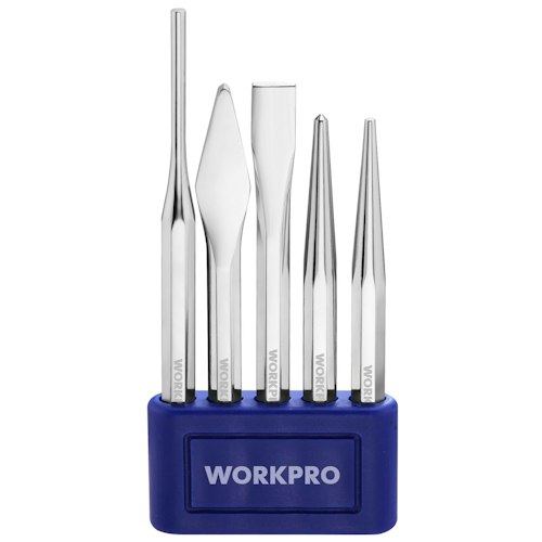 WorkPro 5-Piece Punch & Chisel Set w/ Storage Tray for $10 + free shipping w/ Prime