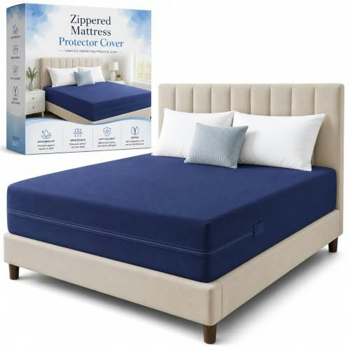 Greaton Twin Zippered Waterproof Mattress Protector: $18.96 Greaton Twin Zippered Waterproof Mattress Protector: $18.96