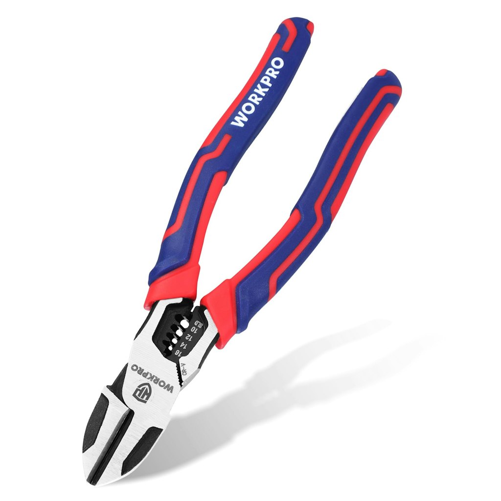 WorkPro 2-in-1 Diagonal Cutting Pliers w/ Wire Stripper, 7.5" Pliers: $10