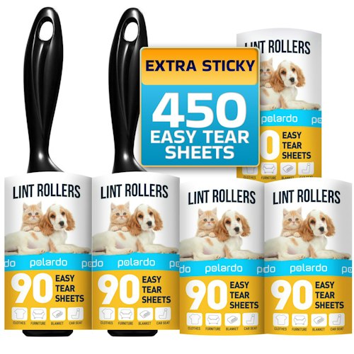 Polardo Lint Rollers for Pet Hair 5-Pack for $10 + free shipping w/ Prime