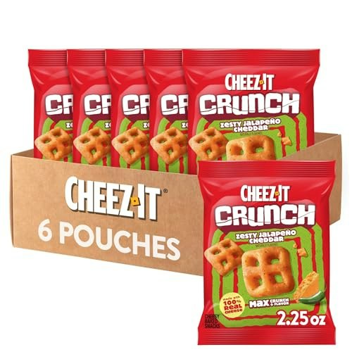 Cheez-It Crunch Zesty Jalapeno Cheddar Baked Snacks 6-Pack: $7.43 Cheez-It Crunch Zesty Jalapeno Cheddar Baked Snacks 6-Pack: $7.43