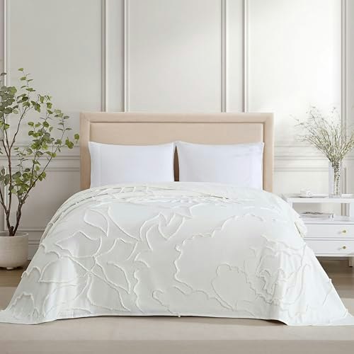 Elle Decor Twin Cotton Chenille Floral Bedspread: $48.02 Elle Decor Twin Cotton Chenille Floral Bedspread: $48.02