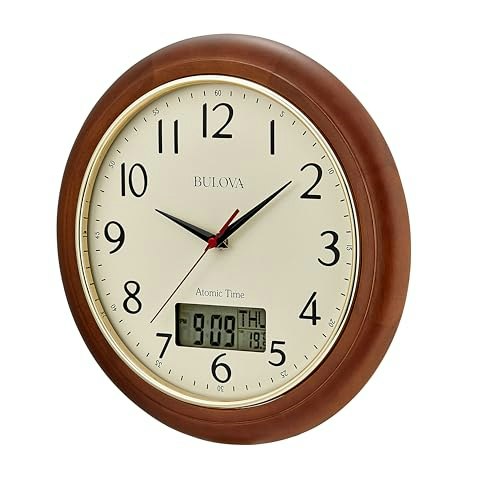 Bulova 12.5-inch Atomic Wall Clock: $79.95