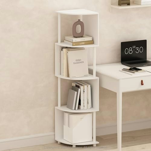 Furinno 4-Tier Zigzag Corner Bookshelf: $49.99 Furinno 4-Tier Zigzag Corner Bookshelf: $49.99