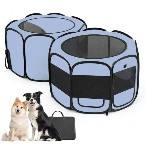 Pop Up Pet Playpen with Litter Box Area: $93.48