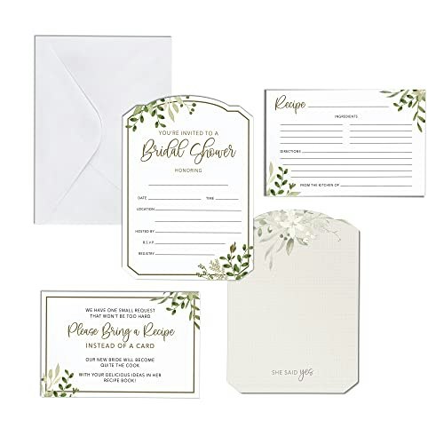 Lillian Rose Bridal Shower Invitation and Recipe Card Set 24-Pack: $18.30 Lillian Rose Bridal Shower Invitation and Recipe Card Set 24-Pack: $18.30