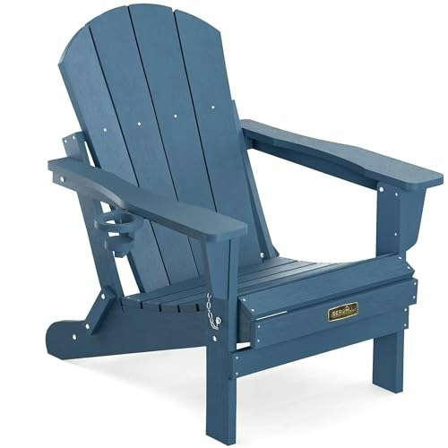 Serwall Folding Adirondack Chair with Cup Holder: $102.99 Serwall Folding Adirondack Chair with Cup Holder: $102.99