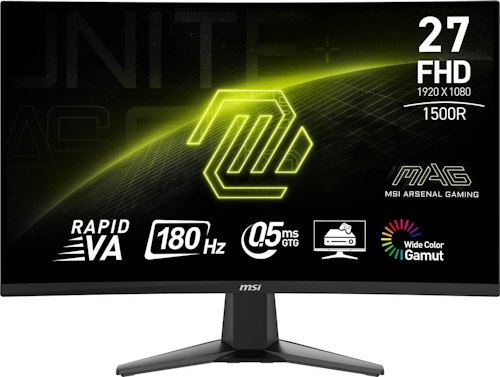 MSI MAG 27C6F 27" 1080p 180Hz HDR Curved Gaming Monitor for $100 + free shipping
