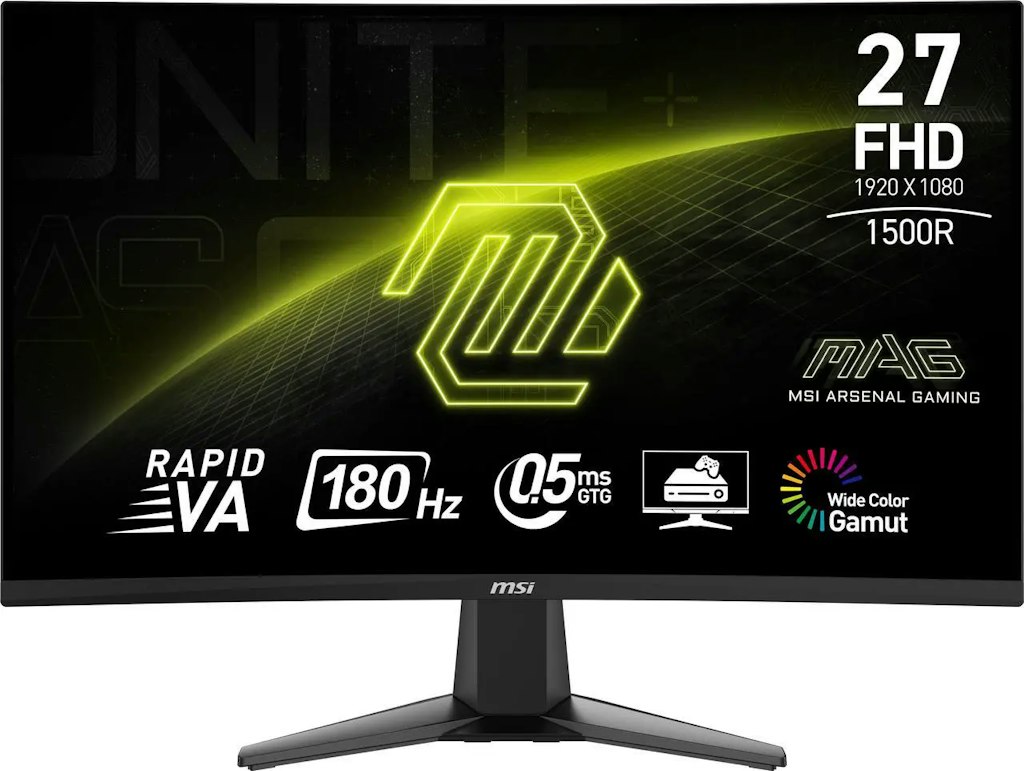 MSI MAG 27C6F 27" 1080p 180Hz HDR Curved Gaming Monitor: $100 MSI MAG 27C6F 27" 1080p 180Hz HDR Curved Gaming Monitor: $100