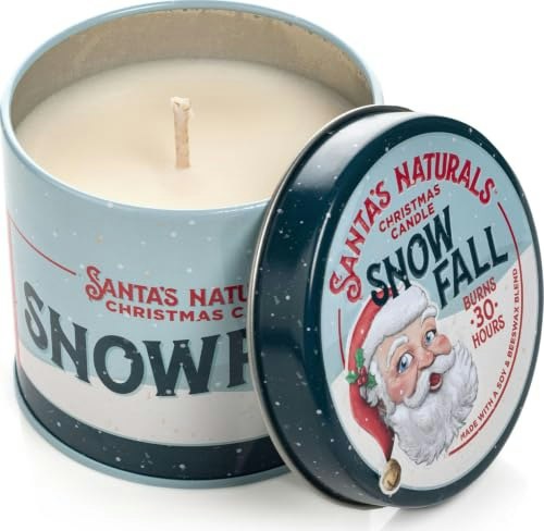 Santa's Naturals Snow Fall Soy Wax Candle 9-oz.: $15.99 Santa's Naturals Snow Fall Soy Wax Candle 9-oz.: $15.99