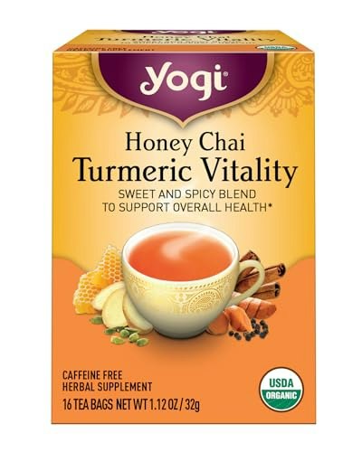 Yogi Honey Chai Turmeric Vitality Tea 16-Count: $3.47 Yogi Honey Chai Turmeric Vitality Tea 16-Count: $3.47