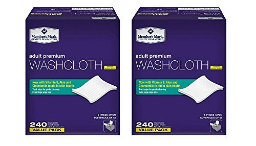 Member's Mark Adult Washcloths 480-Count: $33.80 Member's Mark Adult Washcloths 480-Count: $33.80