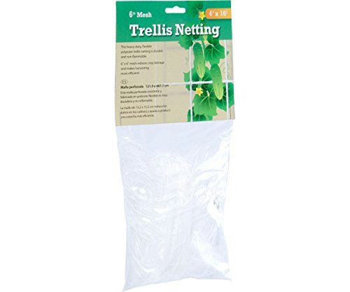 Hydrofarm 4x16-Foot 6-Inch Mesh Polyethylene Trellis Netting: $9.30