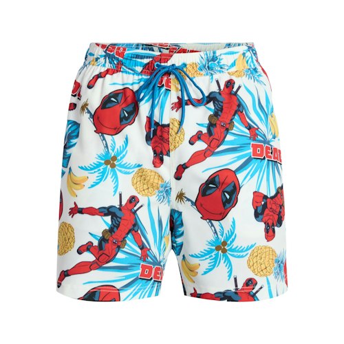 Marvel Men's Deadpool Palms Swim Trunks for $4 + free shipping w/ $35