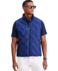 Alfani Men's Welded Alfatech Contrast-Trim Full-Zip Vest for $19 + free shipping w/ $39
