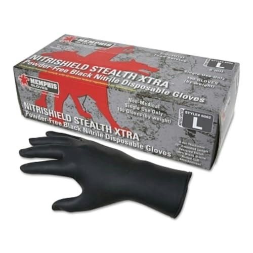 MCR Safety 6062M NitriShield Heavy Weight Nitrile Disposable Gloves 1-Pair: $17.42