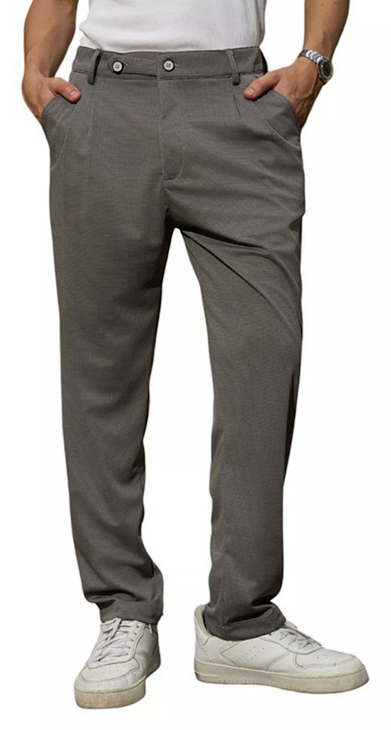Campus Sutra Men's Micro-Check Chino Trousers: $26