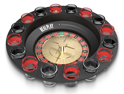 RealPlay Shot Roulette Game w/ 16 Shot Glasses for $15 + free shipping w/ $35