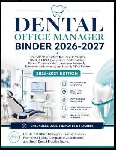 Dental Office Manager 2026–2027 Binder: $37.95