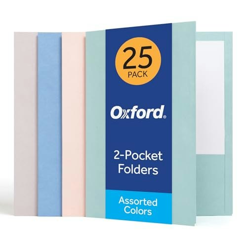 Oxford 2-Pocket Folders 25-Pack: $12.99 Oxford 2-Pocket Folders 25-Pack: $12.99
