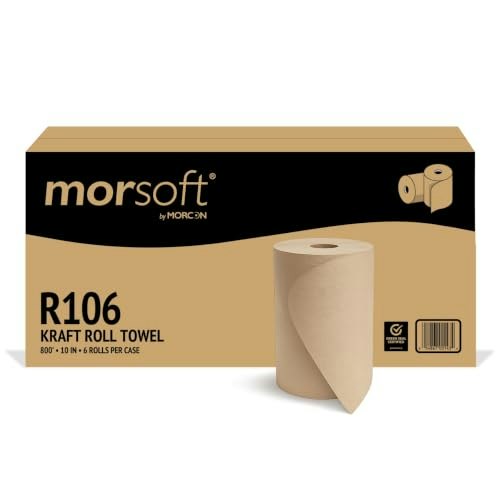 Morsoft R106 800-Foot 10-Inch Kraft Universal Roll Towel: $56.99 Morsoft R106 800-Foot 10-Inch Kraft Universal Roll Towel: $56.99