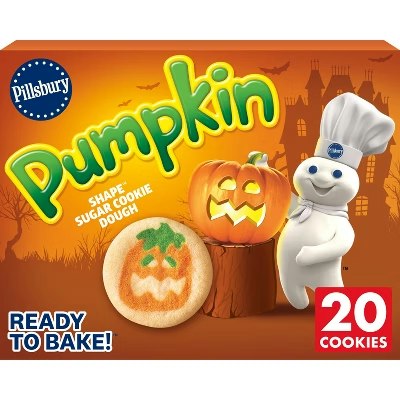 Pillsbury 20-Count Ready-to-Bake Pumpkin Shape Sugar Cookie Dough: Buy 1, Get 1 50% off