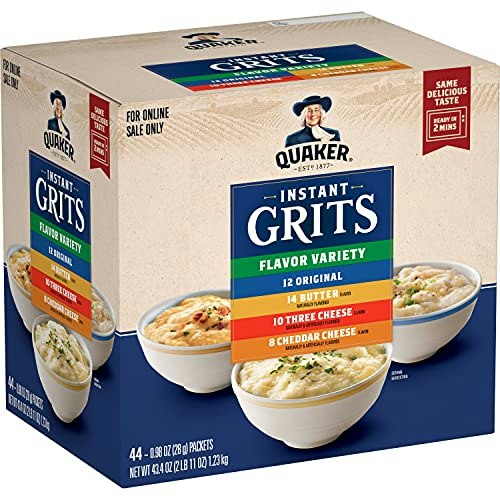 Quaker Instant Grits Variety Pack 44-Count: $10.18 Quaker Instant Grits Variety Pack 44-Count: $10.18