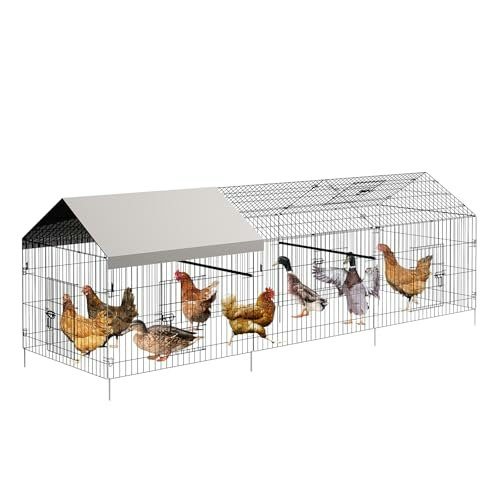 130-Inch Metal Chicken Coop with Waterproof Cover: $149.47 130-Inch Metal Chicken Coop with Waterproof Cover: $149.47