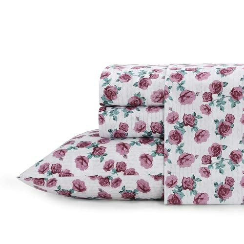 Elle Decor King Microfiber Printed Sheet Set 4-Piece: $13.05