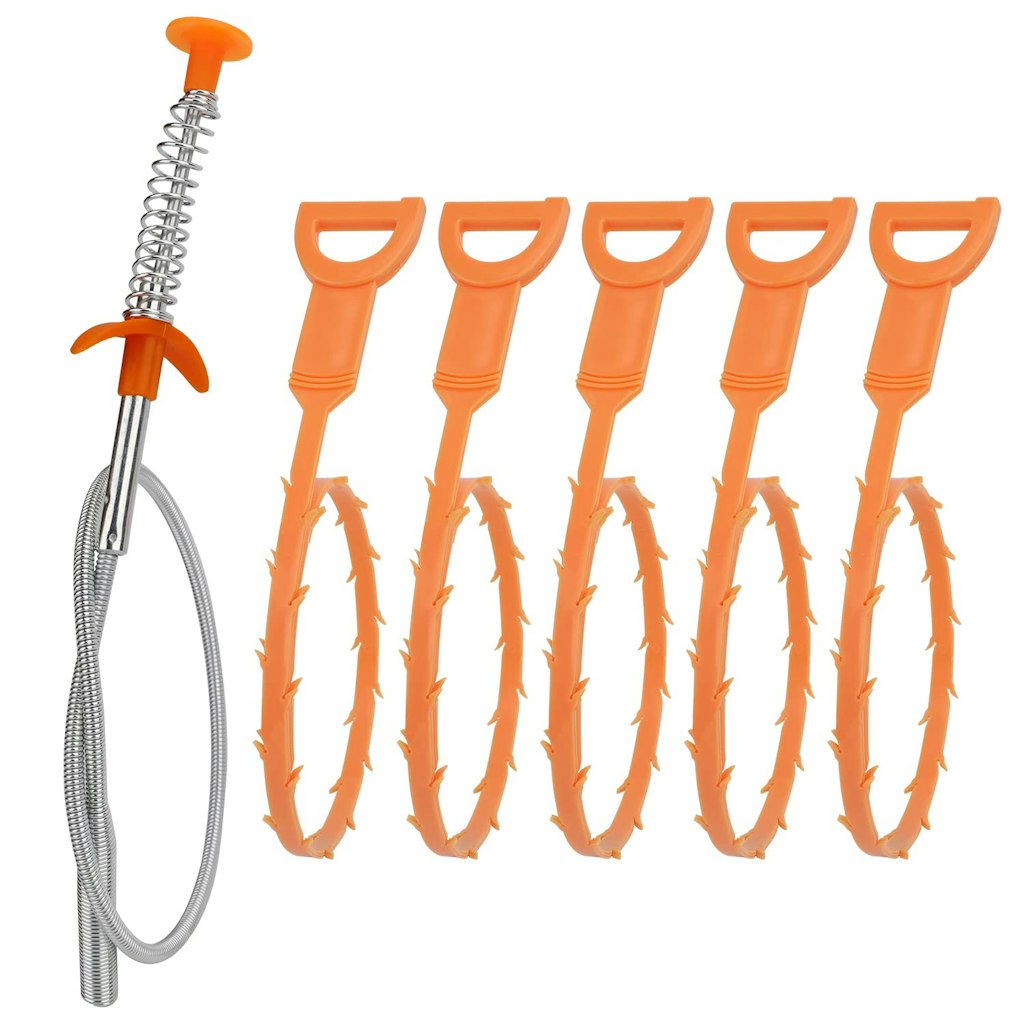 Amazon Basics Drain Clog Remover Tool 6-Pack: $7.58 w/ Prime