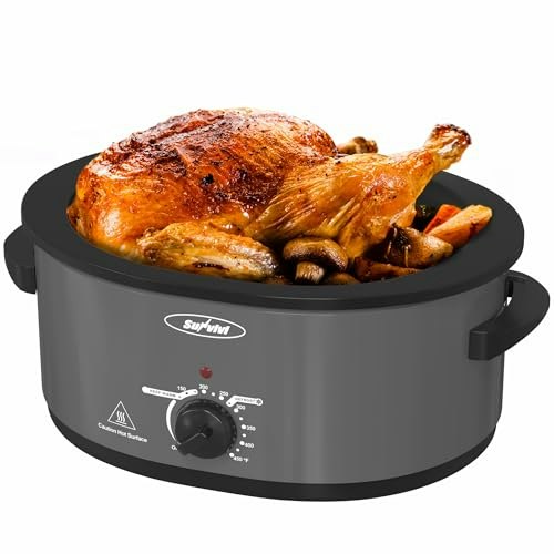 Sunvivipro 8-Quart Electric Turkey Roaster Oven: $52.06 Sunvivipro 8-Quart Electric Turkey Roaster Oven: $52.06