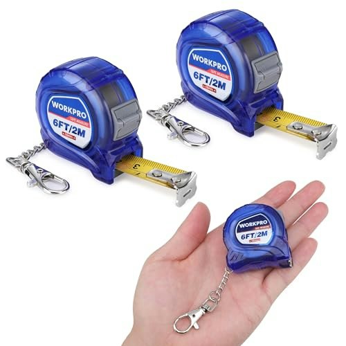 Workpro 6-Foot Retractable Tape Measure 2-Pack: $7.99 Workpro 6-Foot Retractable Tape Measure 2-Pack: $7.99