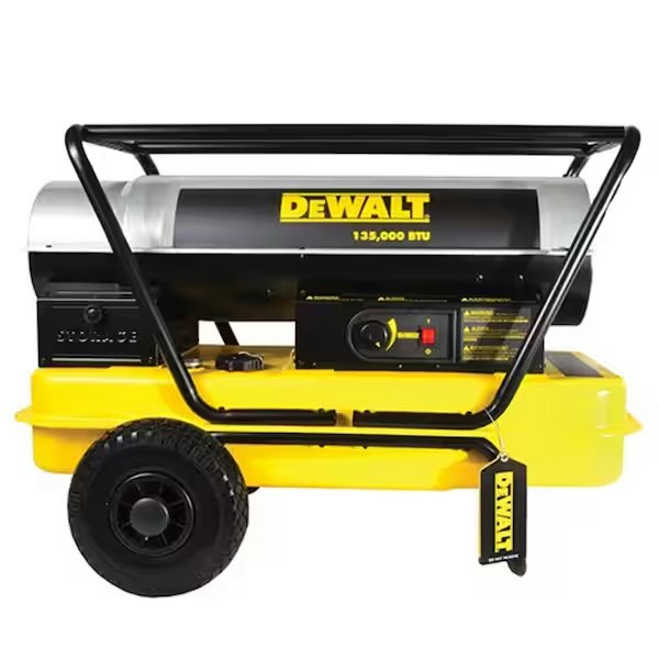 DeWalt 135,000-BTU Forced Air Outdoor Torpedo Space Heater: $339