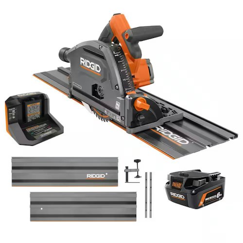 Ridgid 18V Brushless Cordless Track Saw Kit w/ 6.0 Ah Battery & Charger for $429 + free shipping