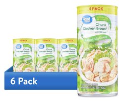Great Value Chunk Chicken Breast 12.5-oz. Can 24-Pack for $46 + free shipping