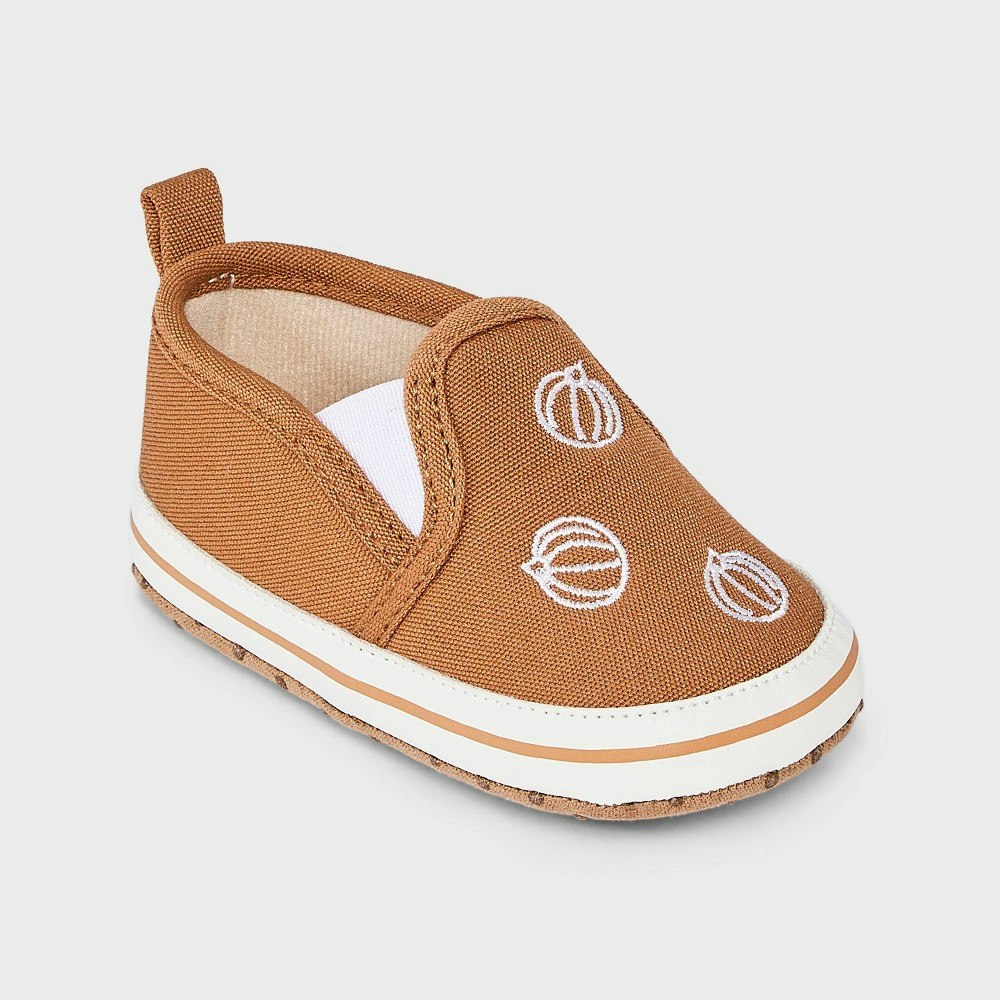 Cloud Island Baby Pumpkin Canvas Slip-On Shoes 6-9M: $12 Cloud Island Baby Pumpkin Canvas Slip-On Shoes 6-9M: $12