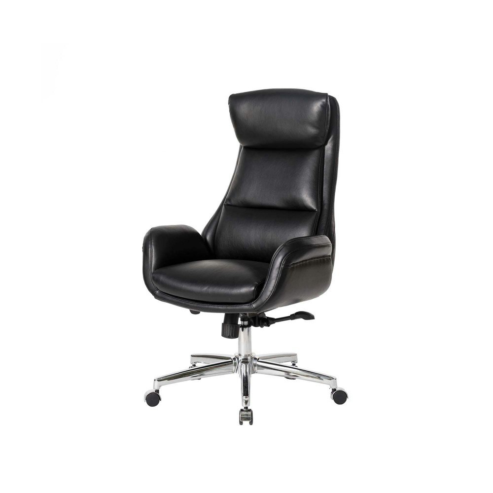 Glitzhome Mid-Century Modern Adjustable Swivel Office Chair: $389.99