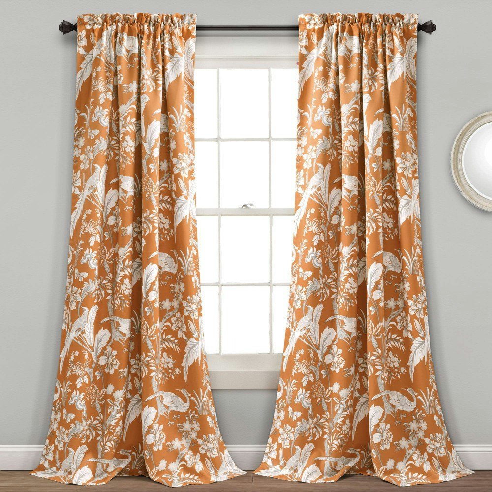 Lush Decor Dolores Light Filtering Window Curtain Panels 84"x52" 2-Pack: $67.99